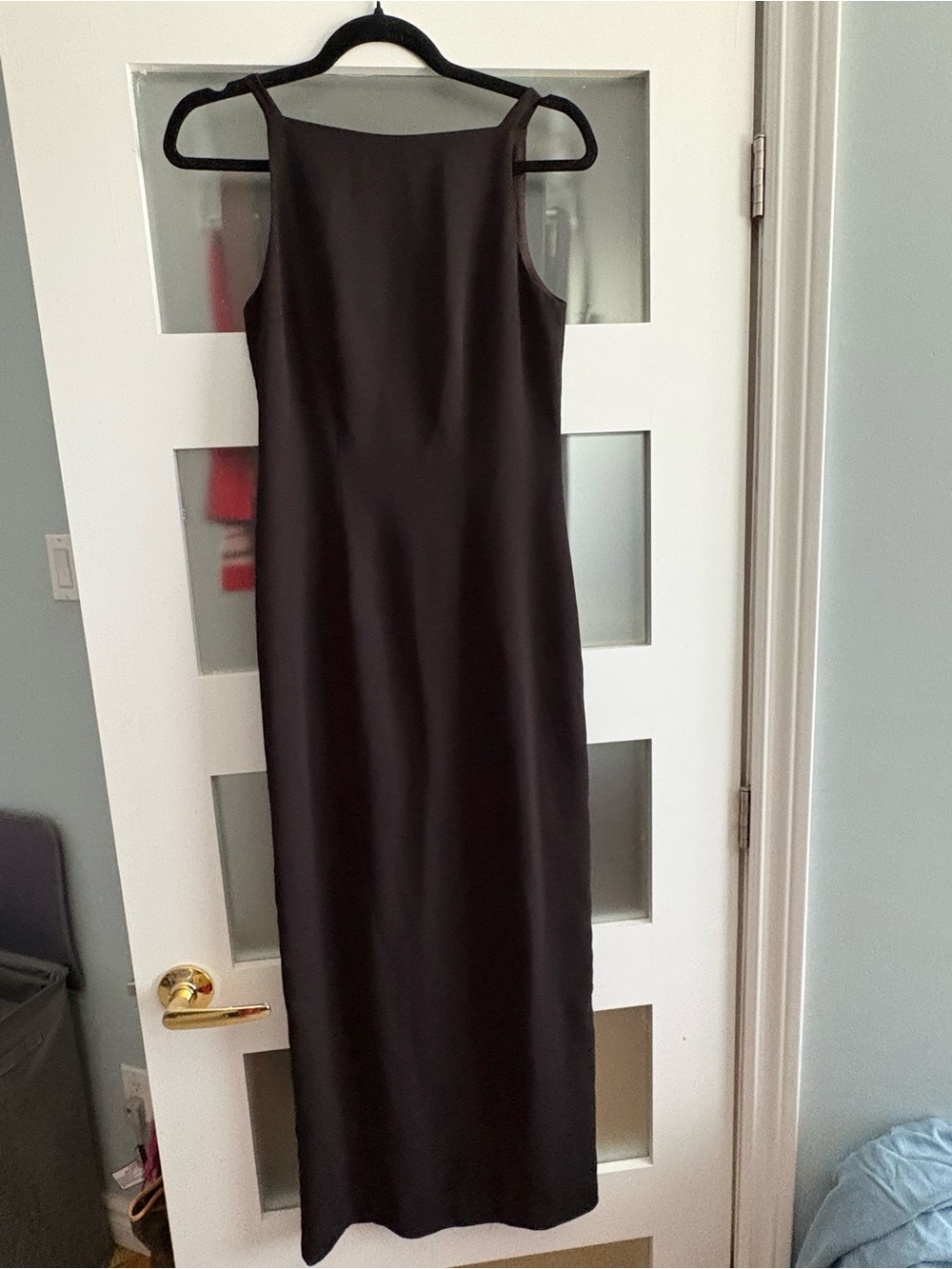 Sleek Black Sleeveless Maxi Dress